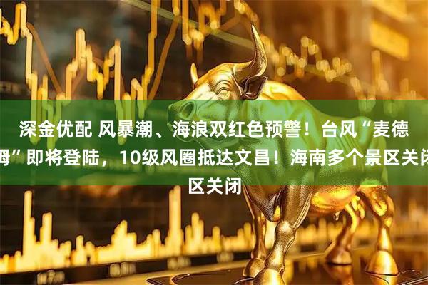 深金优配 风暴潮、海浪双红色预警！台风“麦德姆”即将登陆，10级风圈抵达文昌！海南多个景区关闭